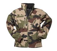Mil-Tec Softshell SCU 14 Military Combat Mens Jacket Hooded Hiking Coat CCE Camo