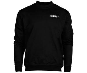 Mil-Tec SECURITY Print Sweatshirt Men's Work Airsoft Sweater Warm Tactical Black