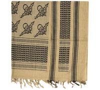 Mil-Tec Shemagh Scarf Paratrooper Coyote / Black
