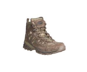 Mil-Tec Squad Boots 5 Inch • Tactical Half Boot with Speed Lace System & Toe Cap • Breathable Suede Boots with EVA Sole • Non-Slip Profile for Outdoor & Work, multicam, 12.5 UK