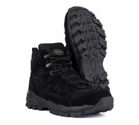 MIL-TEC SQUAD boots mid calf round sole camping outdoor black suede footwear