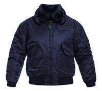 Mil-Tec SWAT CWU Jacket with Detachable Fur Collar Mens Military Dark Blue