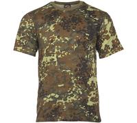 Mil-Tec T-Shirt Mens Army Combat Gym Training Camo Flecktarn Camo