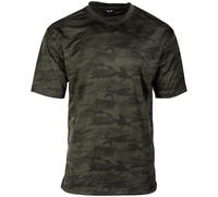 Mil-Tec T-Shirt Mesh Mens Outdoor Army Breathable Net Tactical Woodland Camo