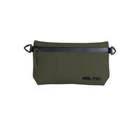 Mil-Tec Tactical Accessory Pouch Olive • Compact Accessory Bag Made of Robust 700D Polyester • Water-Repellent EDC Organiser with Connection Ring • Lightweight for Outdoor and Everyday Use