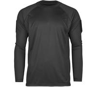 Mil-Tec Tactical Long Sleeve Quick Dry Mens Shirt Sport Outdoor Hunting Black