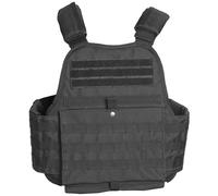 MIL-TEC TACTICAL PADDED MILITARY VEST MOLLE BALLISTIC PLATE CARRIER POLICE BLACK