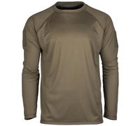 Mil-Tec Tactical Quick Dry Long Sleeve Shirt Moisture Wicking Round Neck Casual