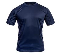 Mil-Tec Tactical Quick Dry Short Sleeve Shirt Mens T-Shirt Polo Gym Dark Blue