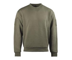 Mil-Tec Tactical Sweatshirt Crew Neck Ranger Green, Ranger Green, 3XL