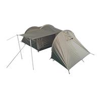 Mil-Tec Tent People with Storage Space • Camping Tent with Canopy, Mosquito Net & Fibreglass Poles • Water-Repellent • Trekking Tent Lightweight & Compact • Includes Transport Bag