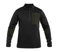 Mil-Tec Thermo Fleece Zip Sweatshirt - Black