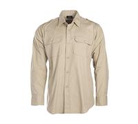 Mil-Tec Tropical Ripstop Tactical Long Sleeve Shirt - Khaki
