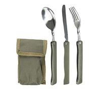 Mil-Tec Unisex - Adult 14626000 Folding Cutlery, Olive, One Size