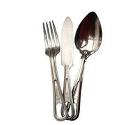 Mil-Tec Unisex - Adult Cutlery Set-18642000 Set, Black, One Size
