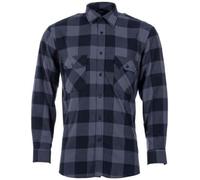 Mil-Tec Flannel Shirt Light Longsleeve - Black/Gray