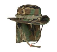 Mil-Tec Hat British R/S Boonie with Neck Flap 12326120 Unisex Woodland XL