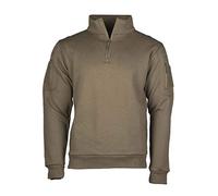 Mil-Tec Tactical Sweatshirt Fleece Inner Sleeve Pockets Outdoor Jumper Sporty