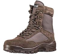 Mil-Tec Brown Tactical Boots With YKK Side Zip Military Combat Army Security