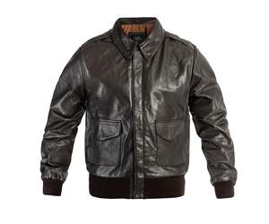 Mil-Tec US A2 Leather Flight Jacket - Brown