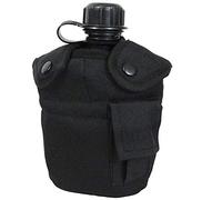 Mil-Tec US Plastic Canteen with cover and a mug - Black
