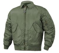Mil-Tec US CWU Basic Bomber Flight Jacket Mens Hunting Flyer Tactical Coat Olive