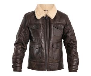 Mil-Tec US Navy A4 Sheepskin Jacket - Brown