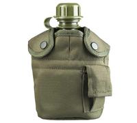 Mil-Tec US Plastic Canteen 900 ml with Cover and Mug - Olive