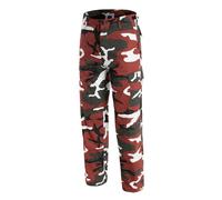 Mil-Tec US Ranger BDU Military Trousers Red Camo