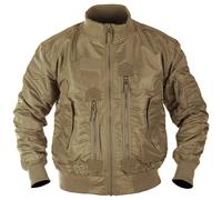 Mil-Tec US Tactical Flight Jacket Mens Bomber Windblocker Travel Dark Coyote