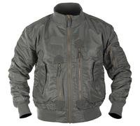 Mil-Tec US Tactical Flight Jacket Mens Bomber Windblocker Travel Urban Grey