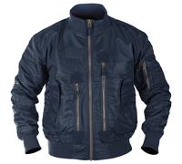 Mil-Tec US Tactical Flight Jacket Mens Nylon Bomber Windblocker Travel Dark Blue