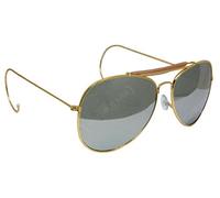 Mil-Tec US Vintage Top Gun Pilot Style Aviator Sunglasses with Mirrored, Brown or Green Lenses