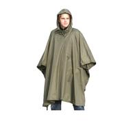 Mil-Tec US Waterproof Poncho Heavy Durable Ripstop Hooded Nylon