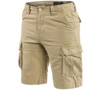 Mil-Tec Vintage Prewash Shorts Mens Cargo Army Military Bottoms Khaki