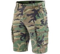 Mil-Tec Vintage Prewash Shorts Woodland Size 3XL