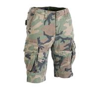 Mil-Tec Vintage Prewash Shorts - Woodland