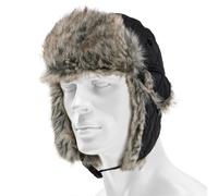 Mil-Tec Winter Faux-Fur Hat - Black