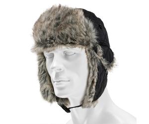 Mil-Tec Winter Faux-Fur Hat - Black