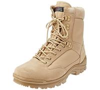 Mil-Tec Khaki Tactical Boots With YKK Side Zip Military Combat Army Security