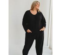Mila Black Long Sleeve Jumpsuit Turtledove London Black 14-18