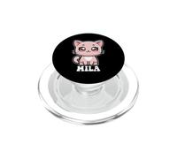 Mila Cute Kitty Cat Design for Girls Name Mila PopSockets PopGrip for MagSafe
