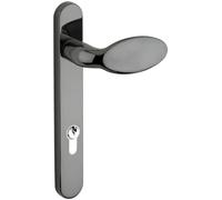 Mila Door Handle 211mm Screw Fix 92pz and 62pz Spindles Smokey Chrome