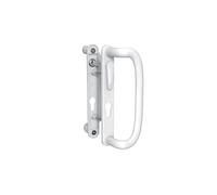 Mila Inline Patio Door Handle Pair 109mm Screw Fix White Lever