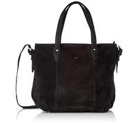 Mila Louise Unisex Handbag with Zip and Adjustable Shoulder Strap Metallic/Spark/Glitter/Marble/Triband/Leather/Nubuck/Brown/Caramel/Camel / 3 Compartments/Black