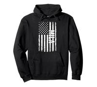 Mila Personal Name American Flag Retro Women Funny Pullover Hoodie