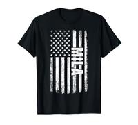 Mila Personal Name American Flag Retro Women Funny T-Shirt