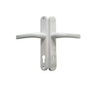 Mila ProSecure Security Door Handle 211mm Screw Fix Cylinder Cover - White