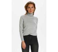 Mila Rollneck Pullover Plain Saint Tropez Grey XL