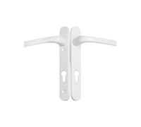 Mila Spring Loaded UPVC Door Handles 123mm Screw Centres - White